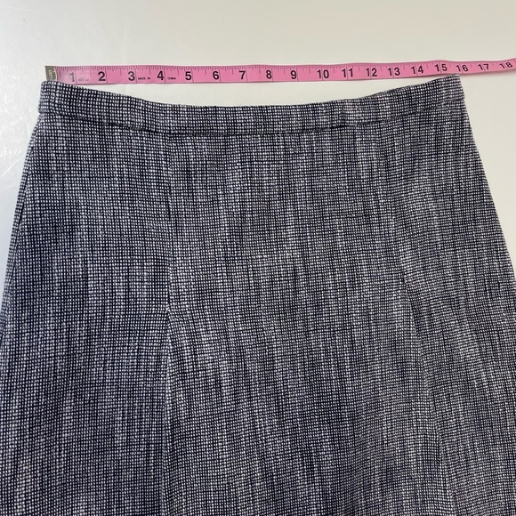 J Crew Skirt Womens 10 Blue White Tweed Like Aline - Picture 6 of 7